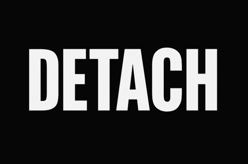 Black and white photo of a silhouette against a dusky sky, symbolising emotional heaviness and the slow struggle to detach.