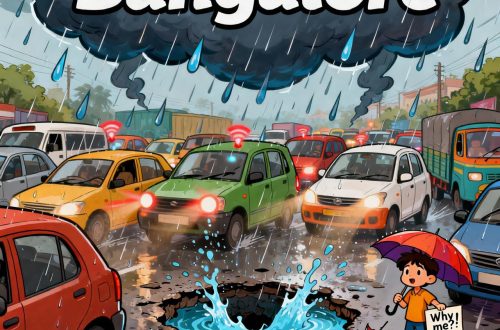 Love letter to Bangalore – a city once charming, now full of traffic and pollution, captured in a satirical, nostalgic tone