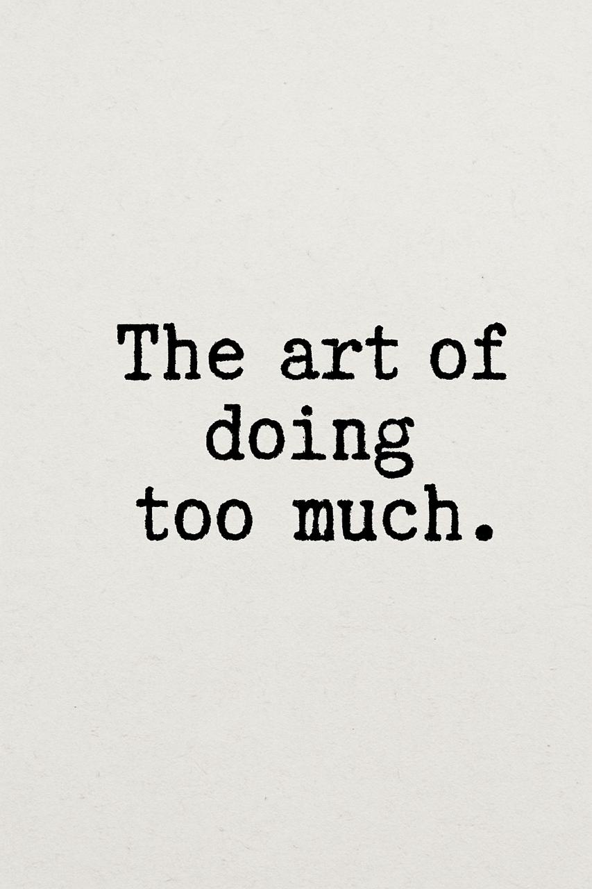 Illustration symbolizing the art of doing too much, depicting emotional weight, overextending, and the burden of caring for others.